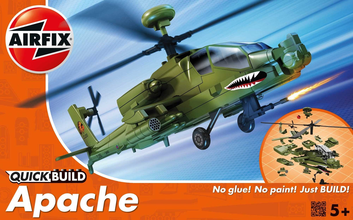 Airfix Quick Build Apache Helicopter Airfix PLASTIC MODELS