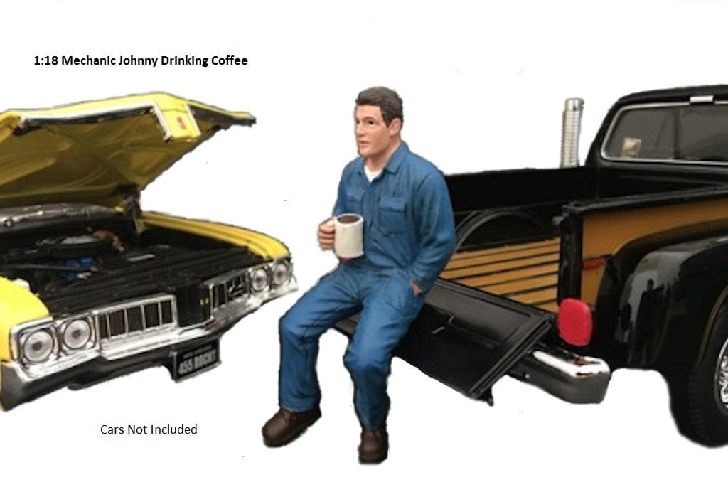 American Diorama 1/18 Johnny Drinking Coffee Mechanic Figure Accessory American Diorama DIE-CAST MODELS