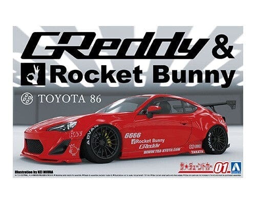 Aoshima A006186 1/24 Zn6 Toyota 86 12 Greddy&Rocket Bunny Enkei Ver. (Toyota) Aoshima PLASTIC MODELS