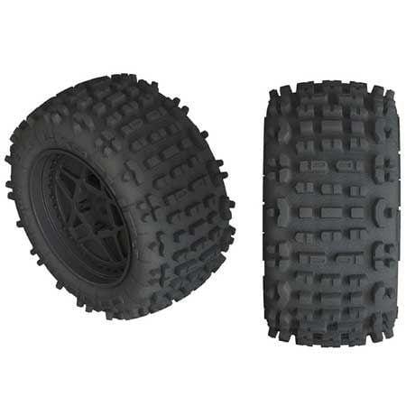 Arrma AR550050 dBoots Backflip LP 4S Tyre Set Glued Black (1 Pair) ARAC9468 Arrma RC CARS - PARTS