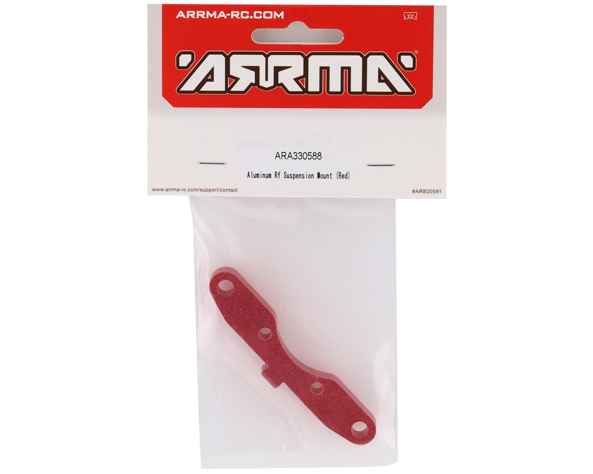 Arrma ARA330588 Aluminium RF Suspension Mount, Red, 8S BLX - Hobbytech Toys