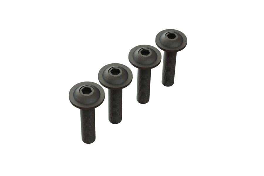 Arrma ARA727412 Button Head Screw Flanged M4x14mm (4pcs) AR727412 - Hobbytech Toys
