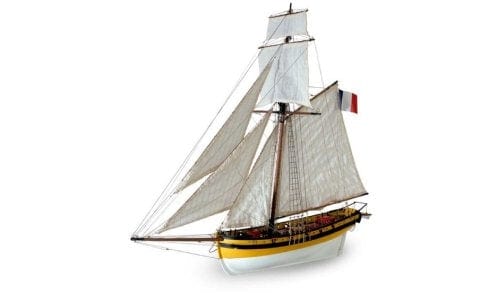 Artesania 22401 1/50 Corsair Cutter Le Renard Privateer Cutter France 1812 Wood Model Ship Kit Artesania WOODEN MODELS