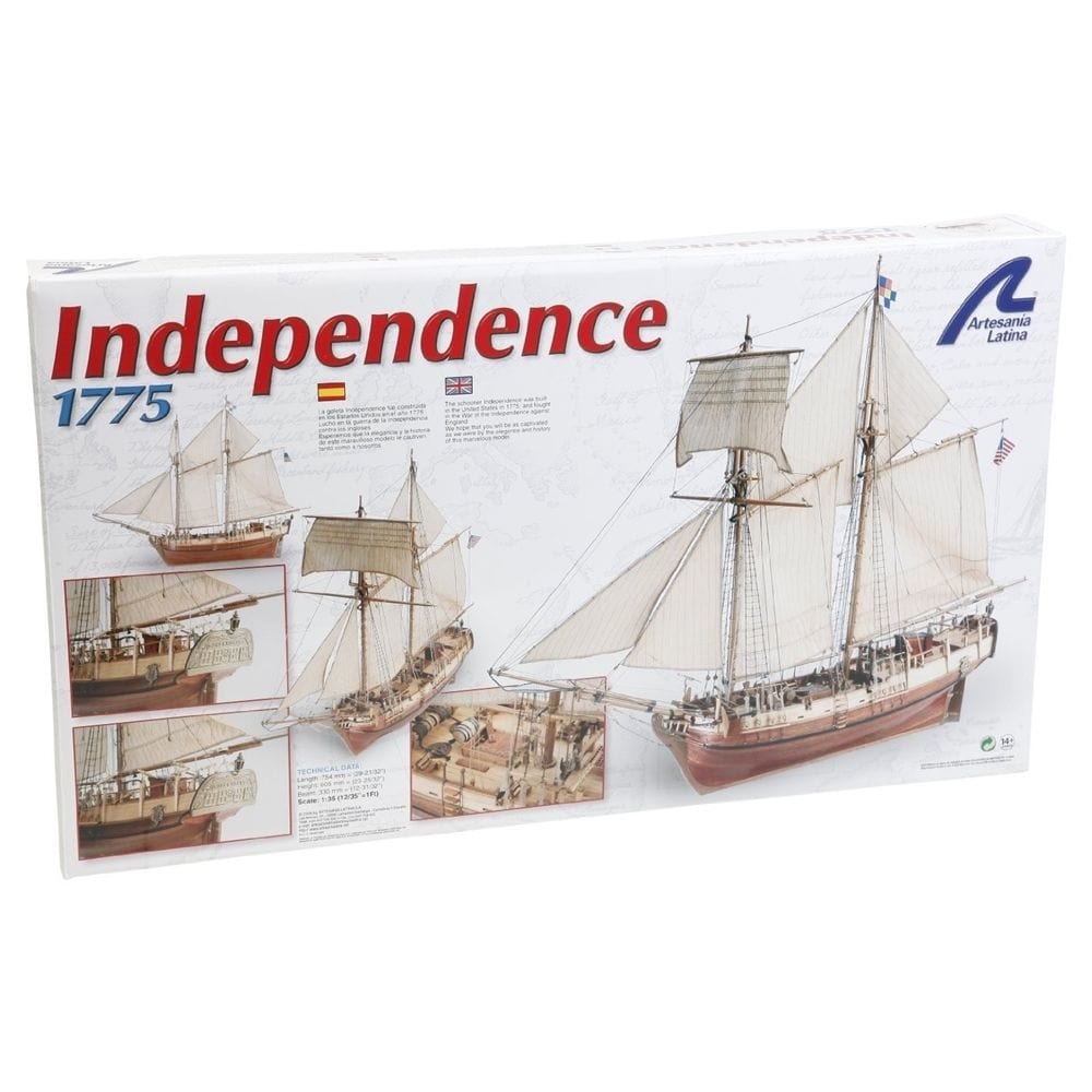 Artesania 22414 1/35 Independence Schooner Wood Model Ship Kit Artesania WOODEN MODELS