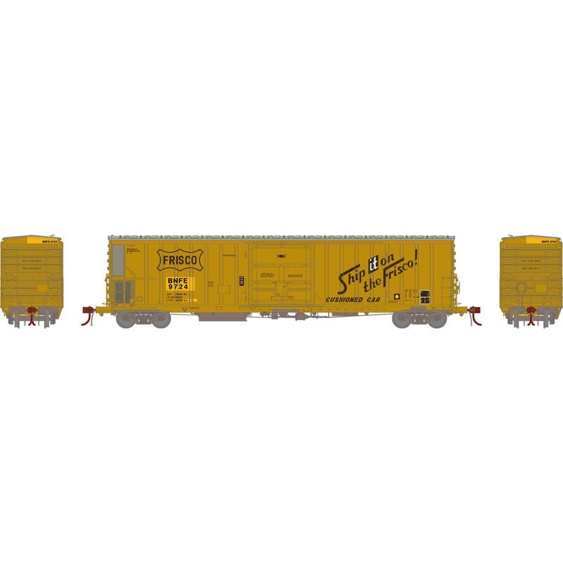 Athearn N 57ft Mechanical Reefer, BNFE/Yellow/Ex-SLSF #9724 - Hobbytech Toys