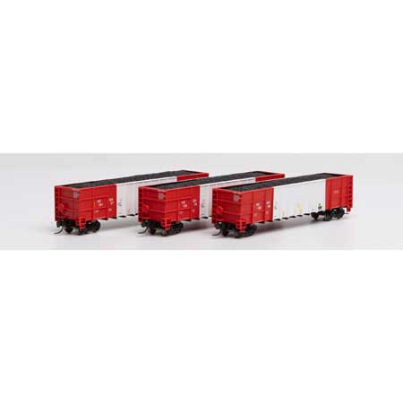 Athearn N Thrall High Side Gondola/Load,Herzog/White #1(3) - Hobbytech Toys