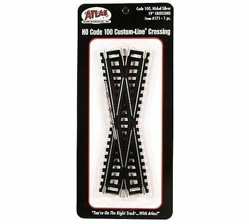 Atlas HO C100 19 Degree Custom Crossing Atlas MRR TRAINS - HO/OO SCALE