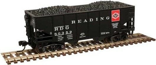Atlas N 55-Ton Fishbelly HOpper Rdg #80255 Atlas MRR TRAINS - N SCALE