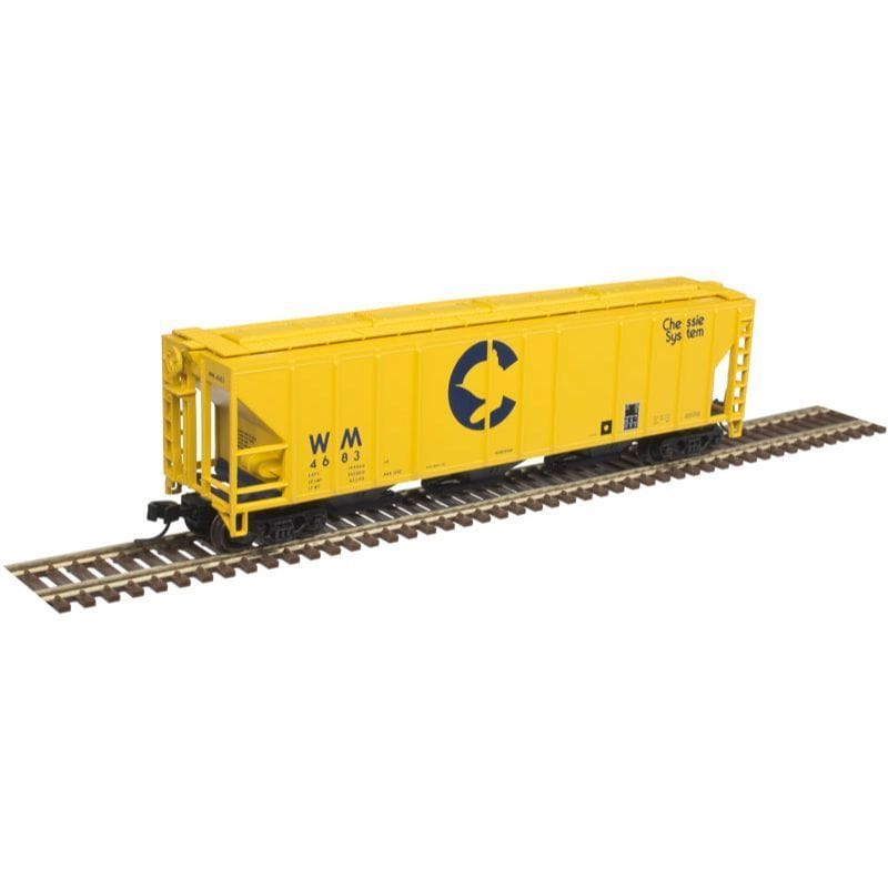 Atlas N PS-4472 Covered Hopper Chessie #4683 Atlas MRR TRAINS - N SCALE