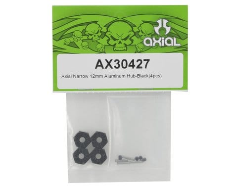 Axial AX30427 Aluminium Hub Narrow 12mm Black (4pcs) Axial Racing RC CARS - PARTS