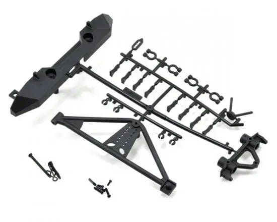 Axial AX80126 Rear Bumper and Tyre Carrier SCX10 Poison Spyder JK Brawler Axial Racing RC CARS - PARTS