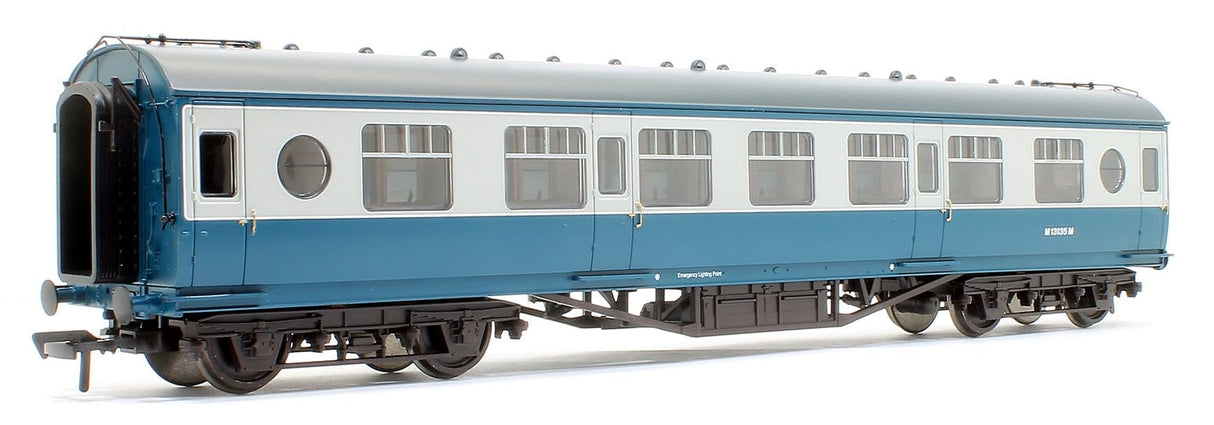 Bachamnn 39-452A OO LMS 57ft Porthole Second Corridore BR Blue & Grey Bachmann Branchline TRAINS - HO/OO SCALE