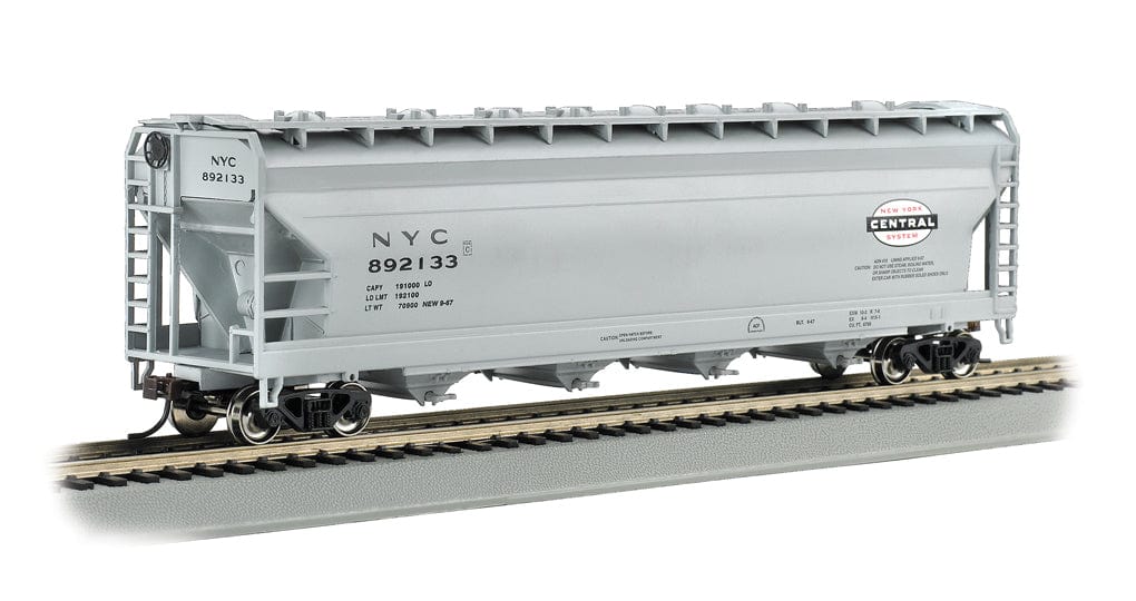 Bachmann 17523 HO 56ft ACF Center-Flow Hopper - New York Central - Gray Bachmann TRAINS - HO/OO SCALE