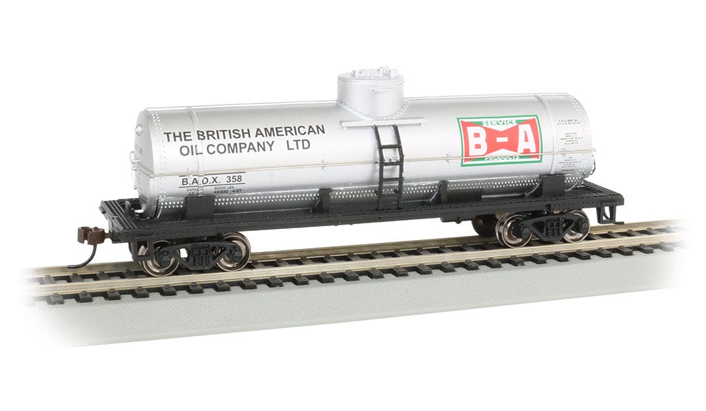 Bachmann 17812 HO 40ft Single Dome Tank Car - British American Oil (Silver) Bachmann TRAINS - HO/OO SCALE
