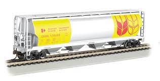 Bachmann 19136 HO Canadian 4-Bay CGH - Gov'T. Of Canada - Yellow Bachmann TRAINS - HO/OO SCALE