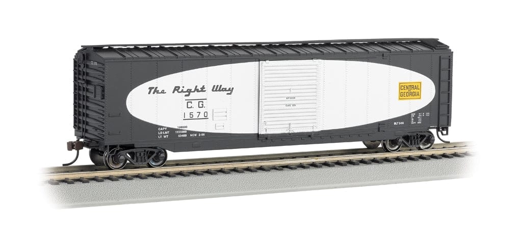 Bachmann 19401 HO 50ft Sliding Door Box Car (w/Roof Walk) - Central Of Georgia Bachmann TRAINS - HO/OO SCALE