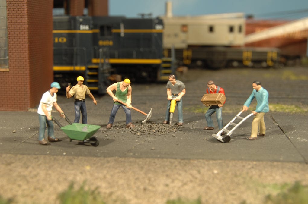 Bachmann 33105 HO Construction Workers (6pcs) - Hobbytech Toys