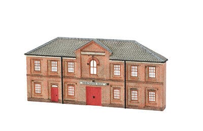 Bachmann 35056 N Merchantfts Hall False-Front Building - Assembled - 4-3/4 x 1/2 x 2-3/8 12.1 x 1.3 x 6cm - Hobbytech Toys