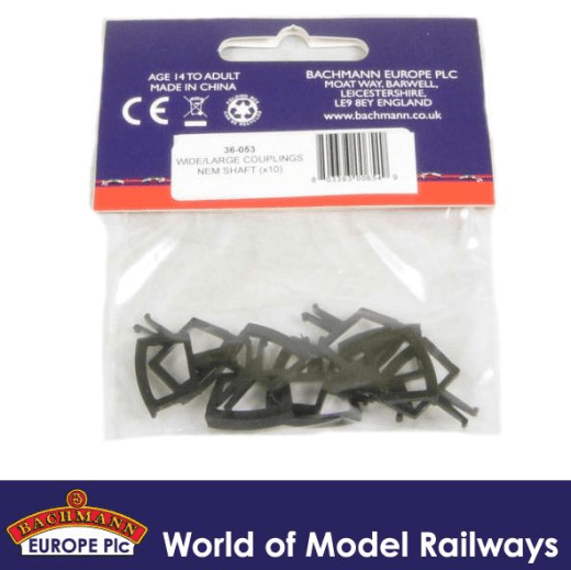 Bachmann 36-053 Large Loop NEM Coupling (x10) Bachmann Branchline TRAINS - HO/OO SCALE