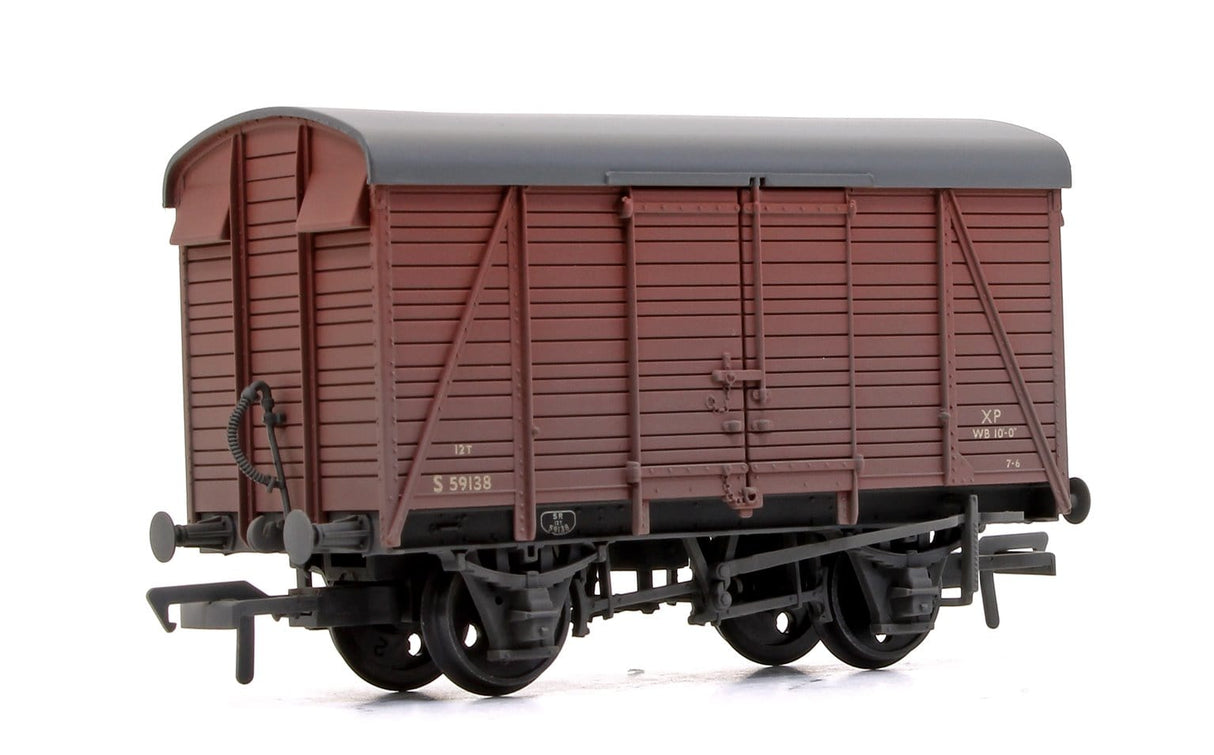 Bachmann 38-082D OO SR 12T 2+2 Planked Ventilated Van BR Bauxite (Weathered) Bachmann Branchline TRAINS - HO/OO SCALE