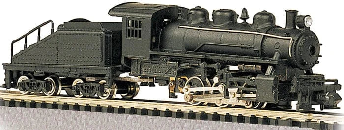 Bachmann 50598 N USRA 0-6-0 Switcher w/Slope-Back Tender - Standard DC - Painted, Unlettered (black) - Hobbytech Toys