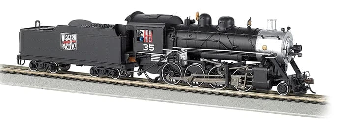 Bachmann 51351 N Baldwin 2-8-0 Consolidation - Sound and DCC - Western Pacific #35 (black, silver) - Hobbytech Toys