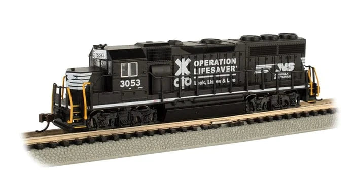 Bachmann 63565 N EMD GP40 - Norfolk Southern Op Lifesaver#3053 (With DB) - Hobbytech Toys