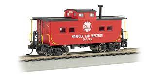 Bachmann HO NE Steel Caboose N&W/Red Bachmann TRAINS - HO/OO SCALE