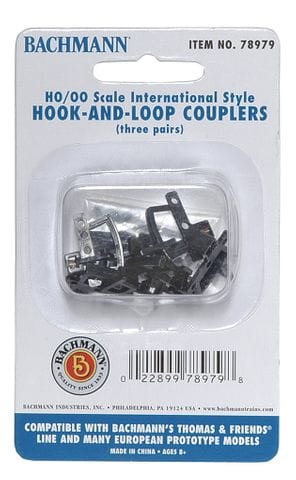 Bachmann HO Thomas Hook and Loop Coupler (3pairs) Bachmann TRAINS - HO/OO SCALE