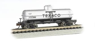 Bachmann N ACF 36ft 6in 10,000-Gallon Tank Car - Ready to Run - Silver Series(R) - Texaco #6301 Bachmann TRAINS - N SCALE
