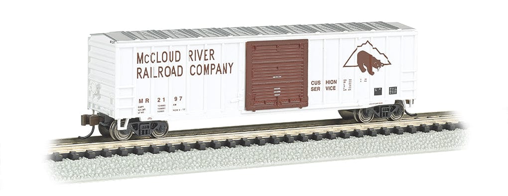 Bachmann N ACF 50ft6in Outside-Braced Sliding-Door Boxcar - Ready to Run - Silver Series - McCloud River Railroad Bachmann TRAINS - N SCALE