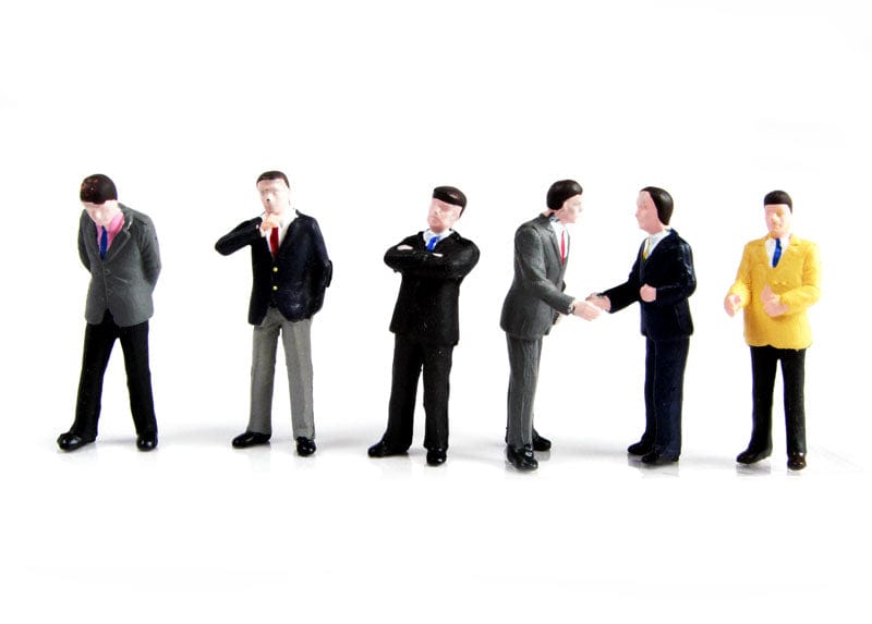 Bachmann OO 36-040 Businessmen Figure Pack Bachmann Branchline TRAINS - HO/OO SCALE