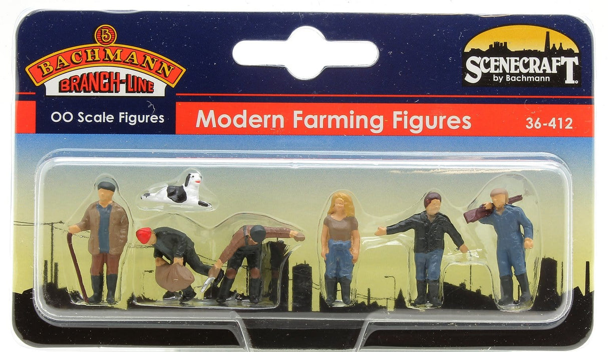 Bachmann OO 36-412 Modern Farming Figures Bachmann Branchline TRAINS - HO/OO SCALE