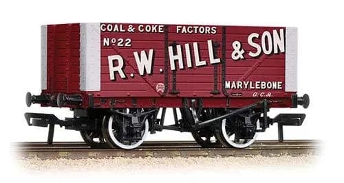 Bachmann OO 8 Plank Fixed End Wagon R.W Hill And Son Bachmann TRAINS - HO/OO SCALE