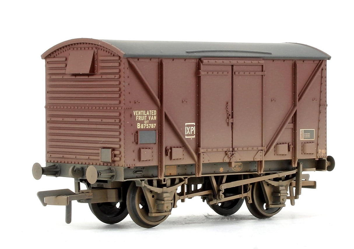 Bachmann OO Br 12 Ton Vent. Plywood Fruit Van Br Bauxite (Late) Weathered Bachmann Branchline TRAINS - HO/OO SCALE