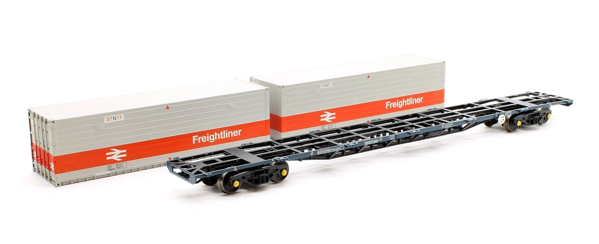 Bachmann OO FFA BR Freightliner Inner Container Flat Iso Containers Bachmann Branchline TRAINS - HO/OO SCALE