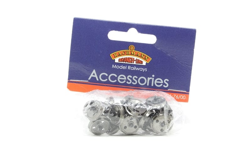 Bachmann OO Metal 3-Hole Wagon Wheels (10) Bachmann Branchline TRAINS - HO/OO SCALE