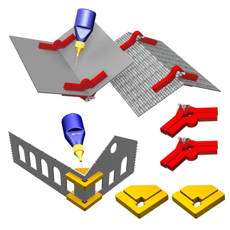 Bachmann Proses Snap & Glue Set Magetic Clamps w/Adustable Angle Arms Proses TOOLS
