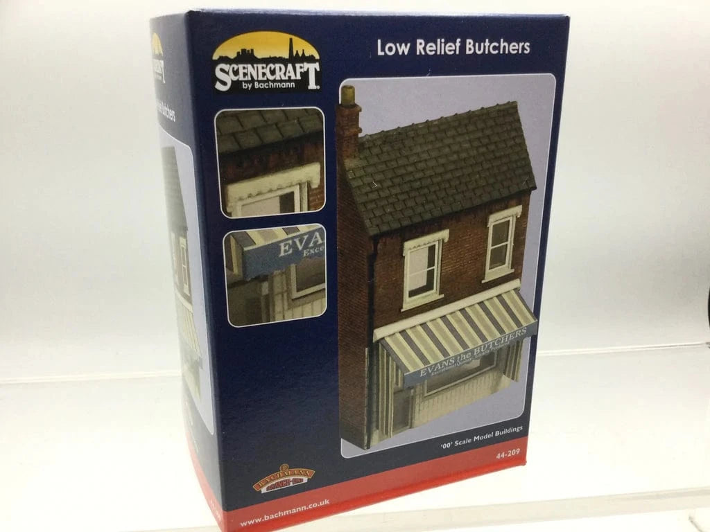 Bachmann Scenecraft 44-209 Low Relief Butchers Shop - Hobbytech Toys