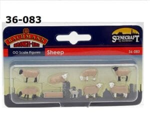 Bachmann Scenecraft OO 36-083 Sheep (9) - Hobbytech Toys