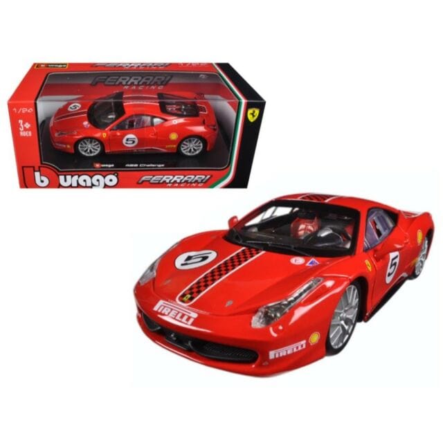 Bburago 26302 1/24 Ferrari Racing 458 Challenge #5 BBurago DIE-CAST MODELS
