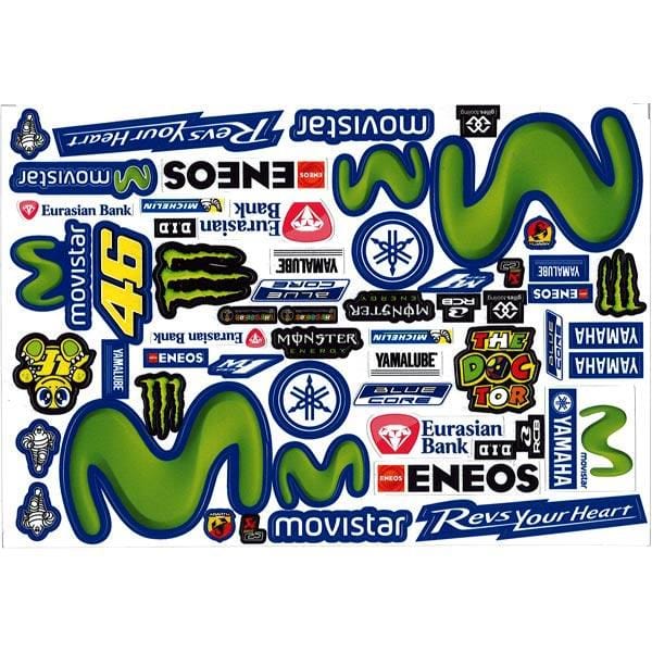 Bodyworx 1/8 Stickers Rossi 46 - Hobbytech Toys