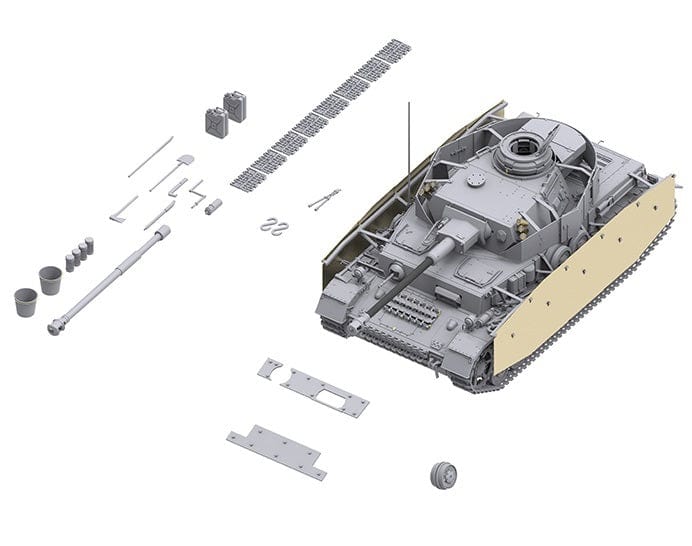Border Model BT001 1/35 Panzer IV G Mid/Late 2 in 1 Plastic Model Kit Border Model PLASTIC MODELS