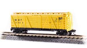Broadway Limited 6591 N PRR K7 Stock Car No Sound 2-Pack - Ready to Run - Missouri-Kansas-Texas (yellow, black, The Katy Logo) - Hobbytech Toys