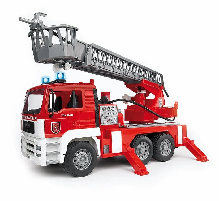 Bruder 1/16 MAN TGA Fire Engine w/Water Pump & Ladder - Hobbytech Toys