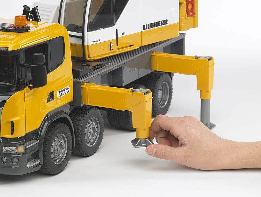 Bruder 1/16 Scania R-Series Liebherr Crane Truck - Hobbytech Toys