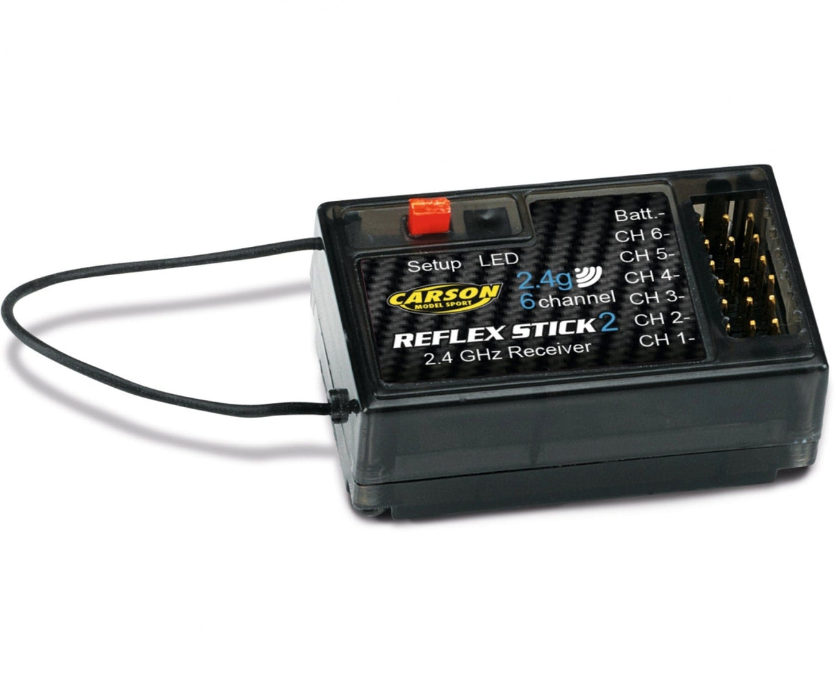 Carson 6 Channel Receiver 2.4G (Suits Reflex 6) - Hobbytech Toys