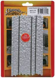 Chooch 8303 HO Medium Random Stone Row Wall - For HO and O Scales - Hobbytech Toys