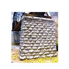 Chooch 8431 HO Single-Track Cut Stone Bridge Pier w/Rectangular Base - 3-3/4 x 1 x 3-1/2 9.5 x 2.5 x 8.9cm - Hobbytech Toys