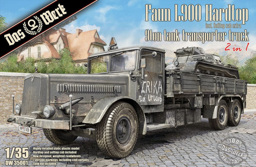 Daswerk 35001 1/35 Faun L900 Hardtop Plastic Model Kit Das Werk PLASTIC MODELS